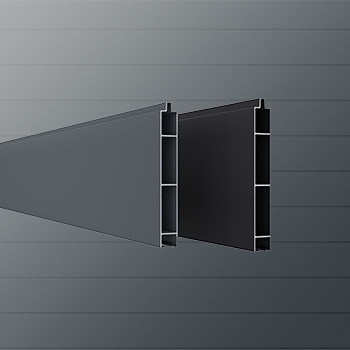 BOSTON Zaunfüllung Aluminium OPAL