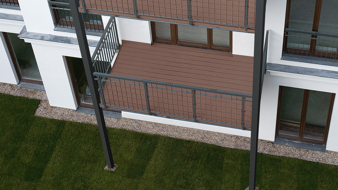 Robuste Dielen für den Balkon