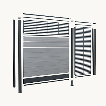 Zaunsystem-Sichtschutz